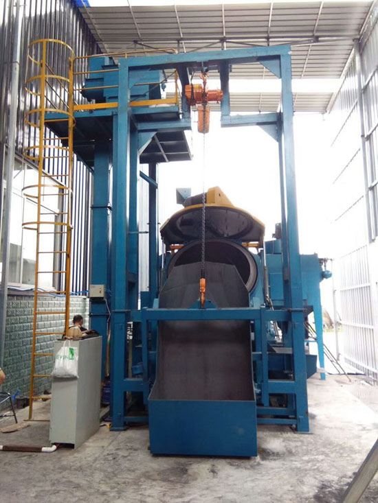 傾斜滾筒式拋丸清理機