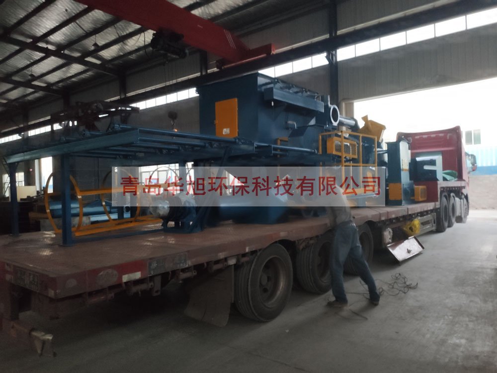 通過(guò)式拋丸機(jī)發(fā)貨現(xiàn)場(chǎng)