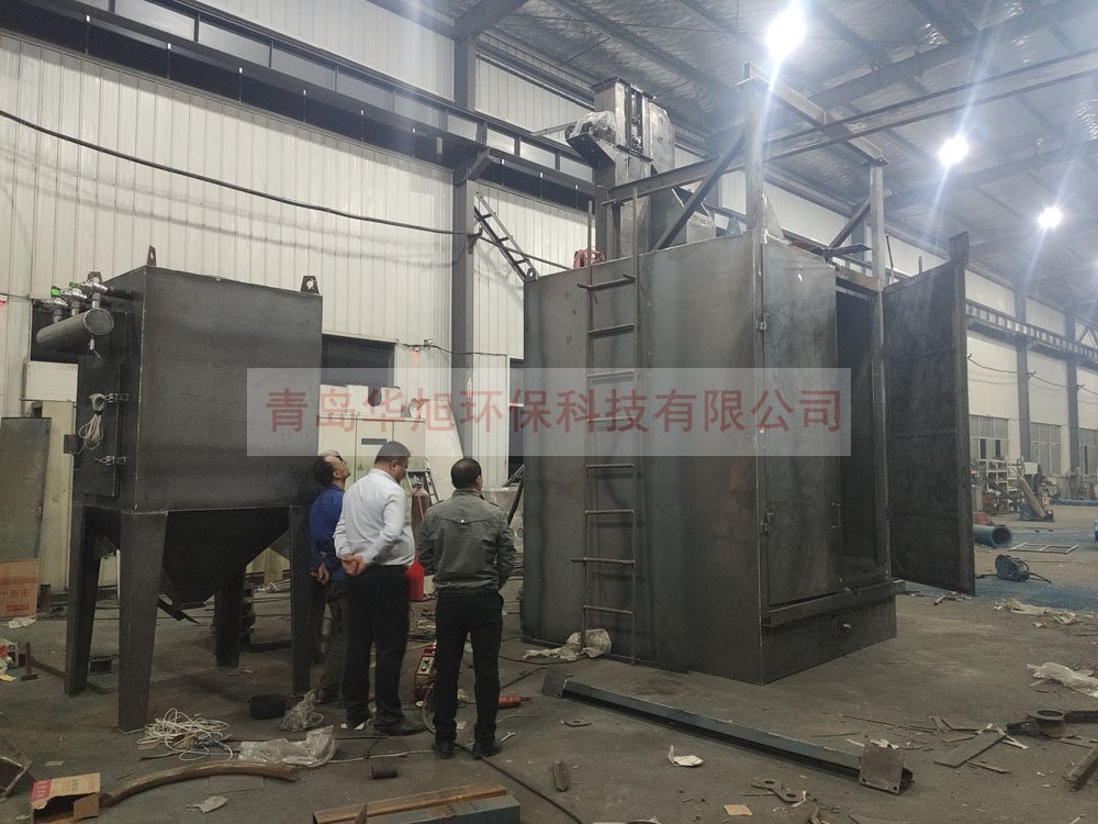 吊鉤式拋丸機(jī)驗(yàn)貨現(xiàn)場