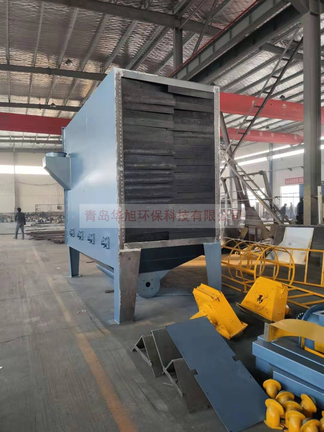 威海榮成客戶訂購(gòu)的Q6912通過(guò)式拋丸機(jī)副室