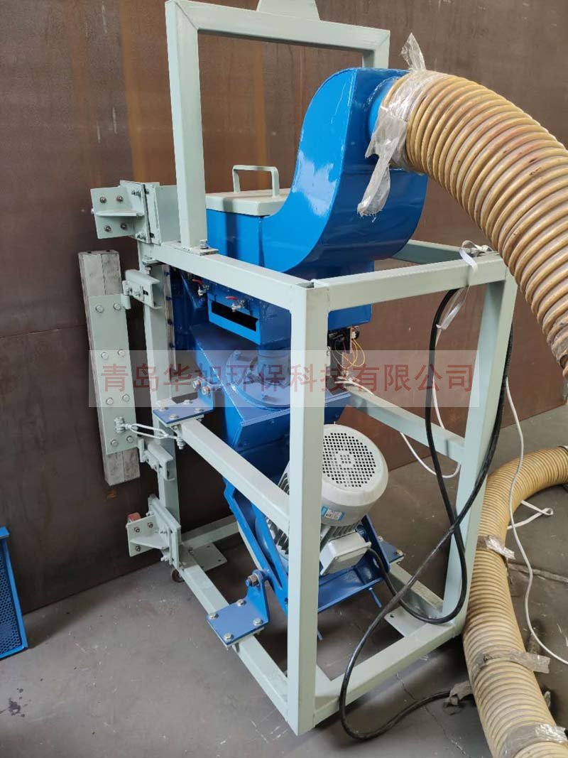 油罐外壁拋丸機(jī)發(fā)貨前試機(jī)現(xiàn)場