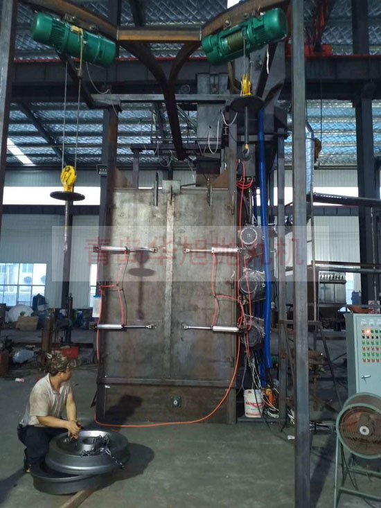 雙吊鉤式吊鉤式拋丸機清理