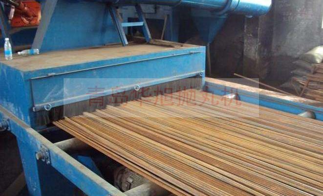 鋼筋線(xiàn)材拋丸機(jī)使用效果