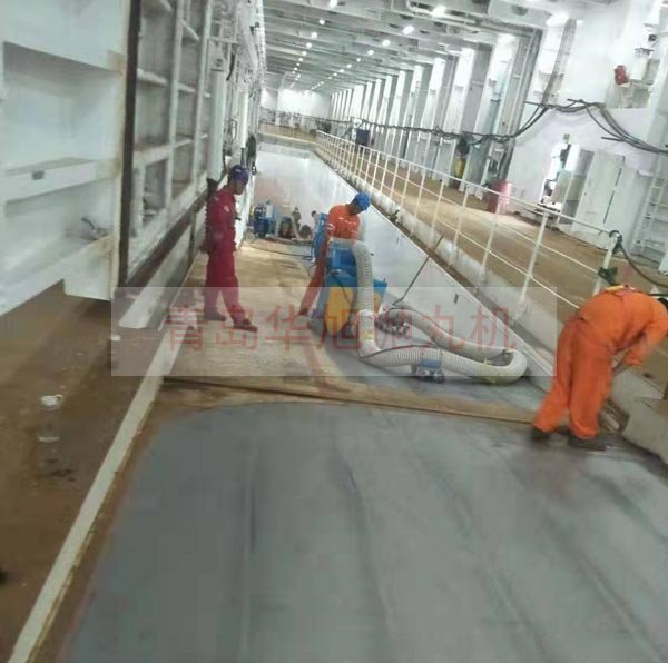 輪船甲板表面拋丸除銹