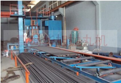 鋼筋線材拋丸除銹設備