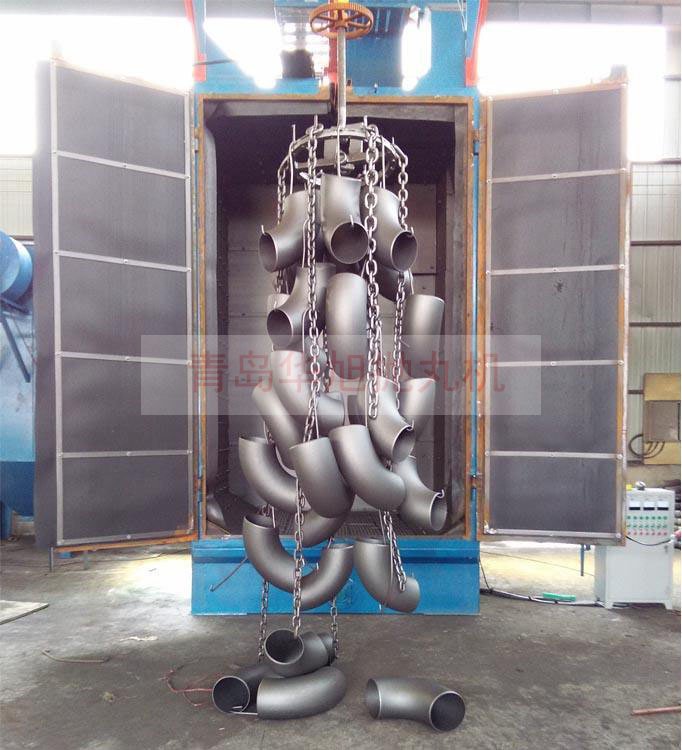 吊鉤式拋丸機(jī)清理機(jī)彎管后的效果