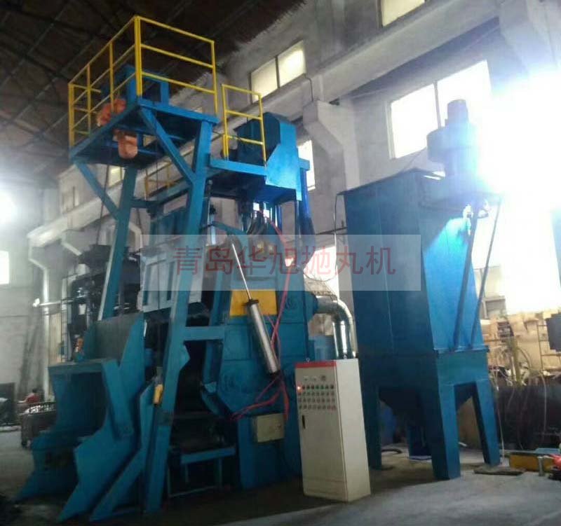 Q3220履帶式自動上下料拋丸機調(diào)試完畢