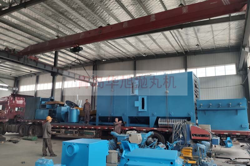 Q6912輥道通過(guò)式拋丸機(jī)裝車現(xiàn)場(chǎng)