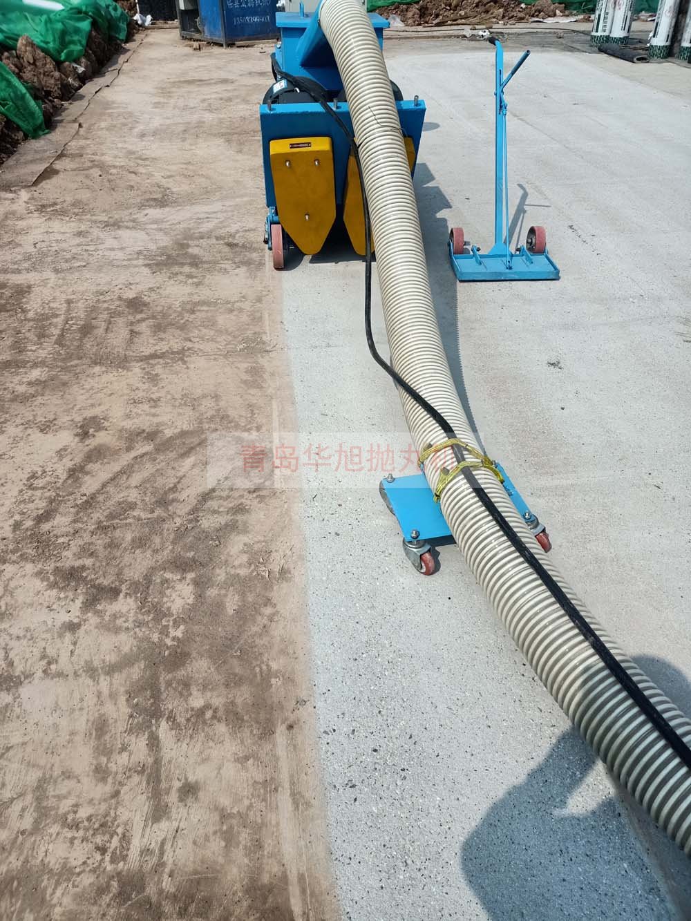 移動式拋丸機拋丸后的效果對比