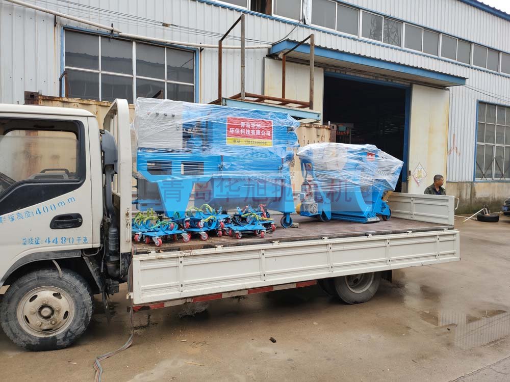 850移動式拋丸機發(fā)貨現(xiàn)場